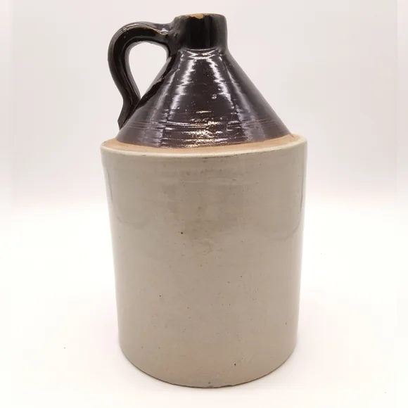 Antique 2-Gallon Stoneware Shoulder Jug  – Rustic Primitive Farmhouse Decor - Picture 3 of 12